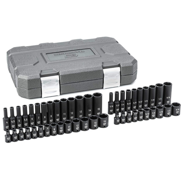 48-Pieces GearWrench 1/4" Drive 6 Pt. Impact Socket Set