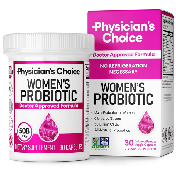 30-Count Physician's Choice Prebiotics & Probiotics Vegan Capsules