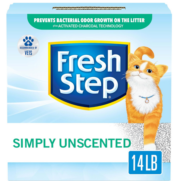 Fresh Step 14lb Simply Unscented Fragrance Free Clumping Cat Litter