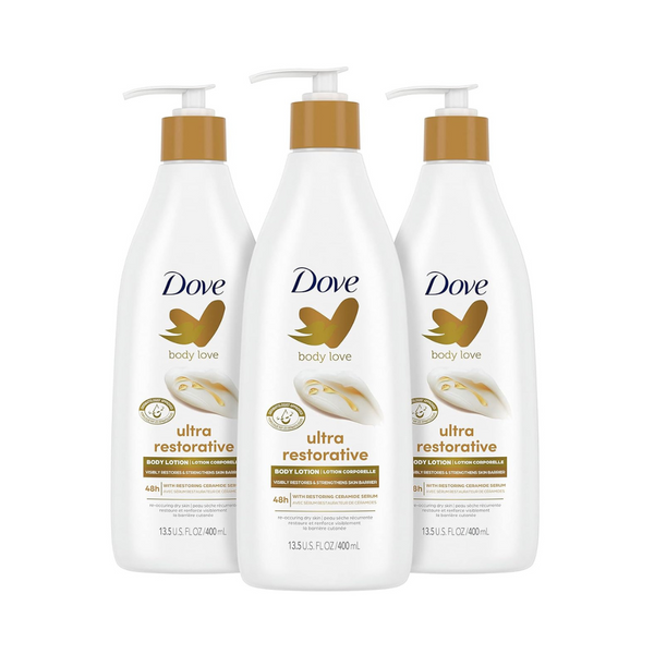 3-Pack Dove Body Love Body Lotion for Reoccuring Dry (13.5 oz)