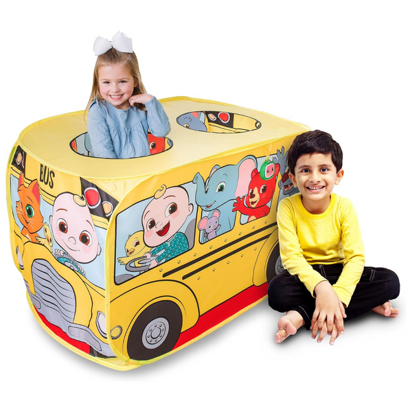 Cocomelon Musical Yellow School Bus Pop Up Tent