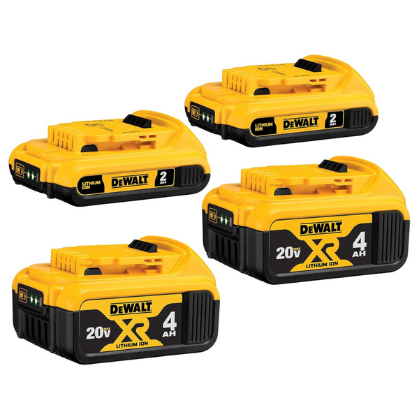 Dewalt DCB324-4 (4) 20V MAX 4 Ah and 2 Ah Lithium Ion Batteries