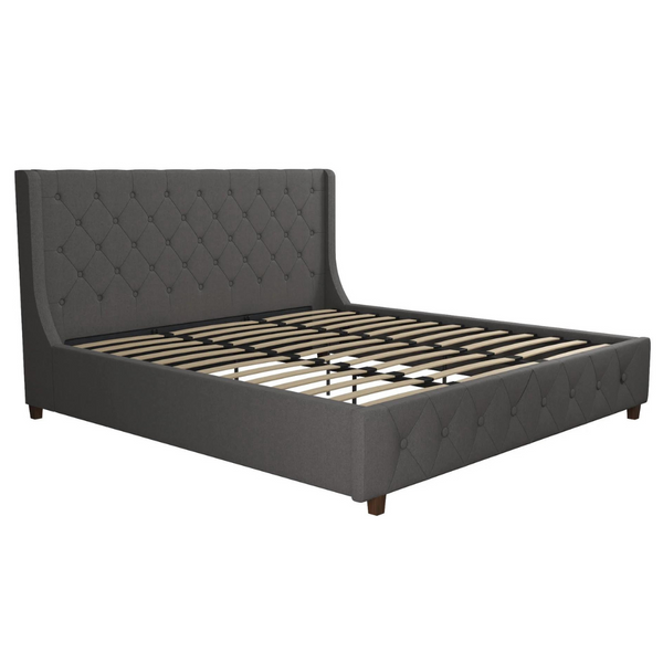 CosmoLiving by Cosmopolitan Mercer Light King Upholstered Bed