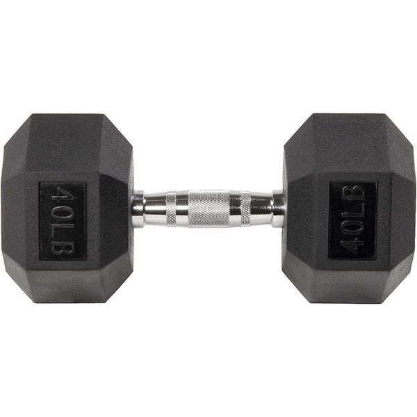 Sporzon! Rubber Encased Hex Dumbbell