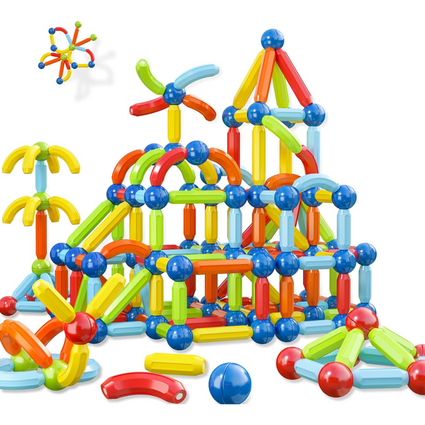 BigShu Magnetic Blocks Sticks Tiles Construction Building