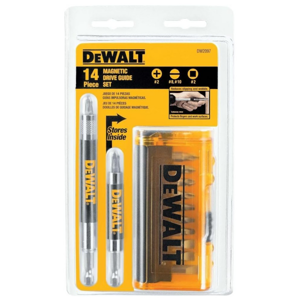 14-Piece Dewalt Magnetic Drive Guide Screwdriver Bit Set (Dw2097Cs)