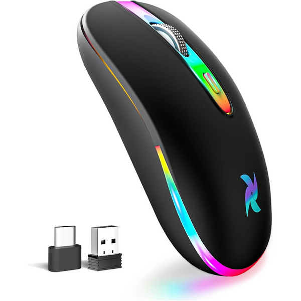 HZD LED Slim Silent Rechargeable Mouse