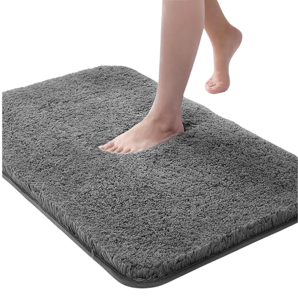 Run Helix (24" x 16") Non Slip Thick Soft Absorbent Microfiber Bath Mats