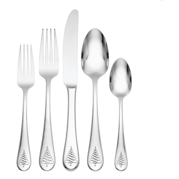 65-Piece Lenox 894646 18/10 Stainless Steel Noella Flatware Set