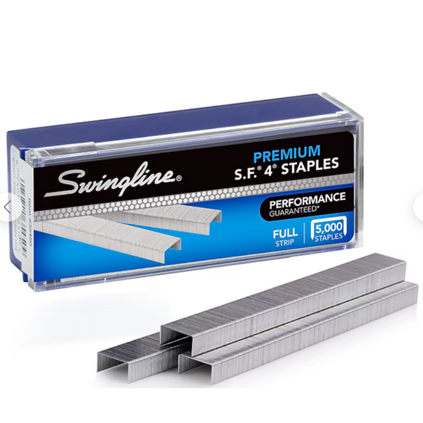 Swingline S.F. 4 Premium 1/4" Length Standard Staples (5000/Box)