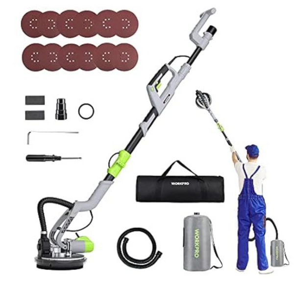 WorkPro 720W Electric Drywall Sander with Vacuum