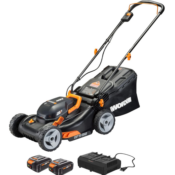 Worx WG743 40V Power Share 4.0Ah 17" Cordless Lawn Mower