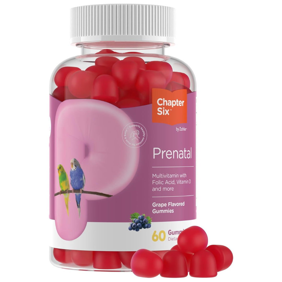 60-Ct Zahler Women's Prenatal Gummies Grape Flavor