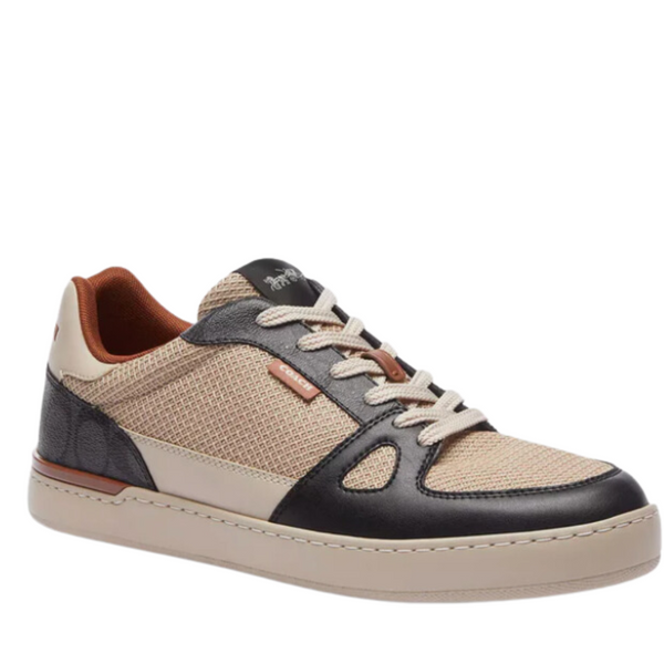 Coach Outlet Men's Clip Court Sneaker In Colorblock Signature Canvas