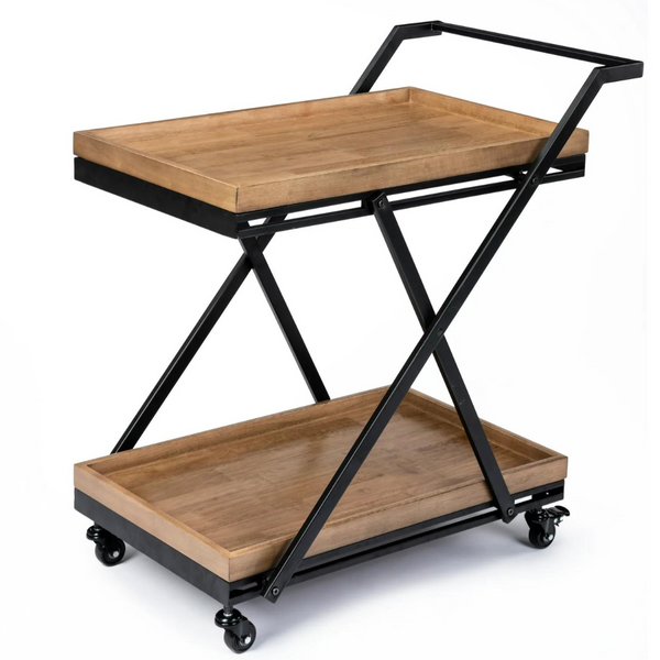 Better Homes & Gardens Entertainment Cart (Wood & Black)