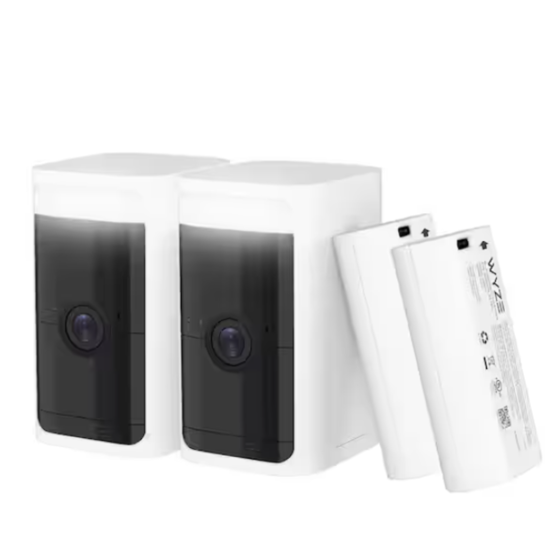 2-Pack WYzE Battery Cam Pro Wireless Smart Security Camera