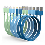 6-Pack Apple MFi Certified Fast Charging Lightning Cable