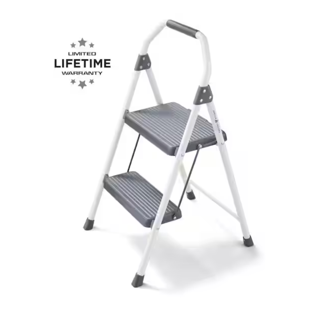 Gorilla Ladders 2-Step 225 lbs. Load Capacity Compact Steel Step Stool