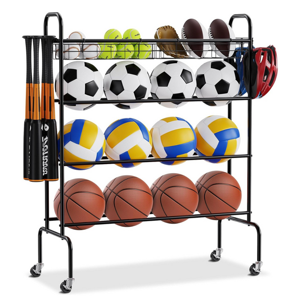 VEVOR Basketball Rack, 4-Layers