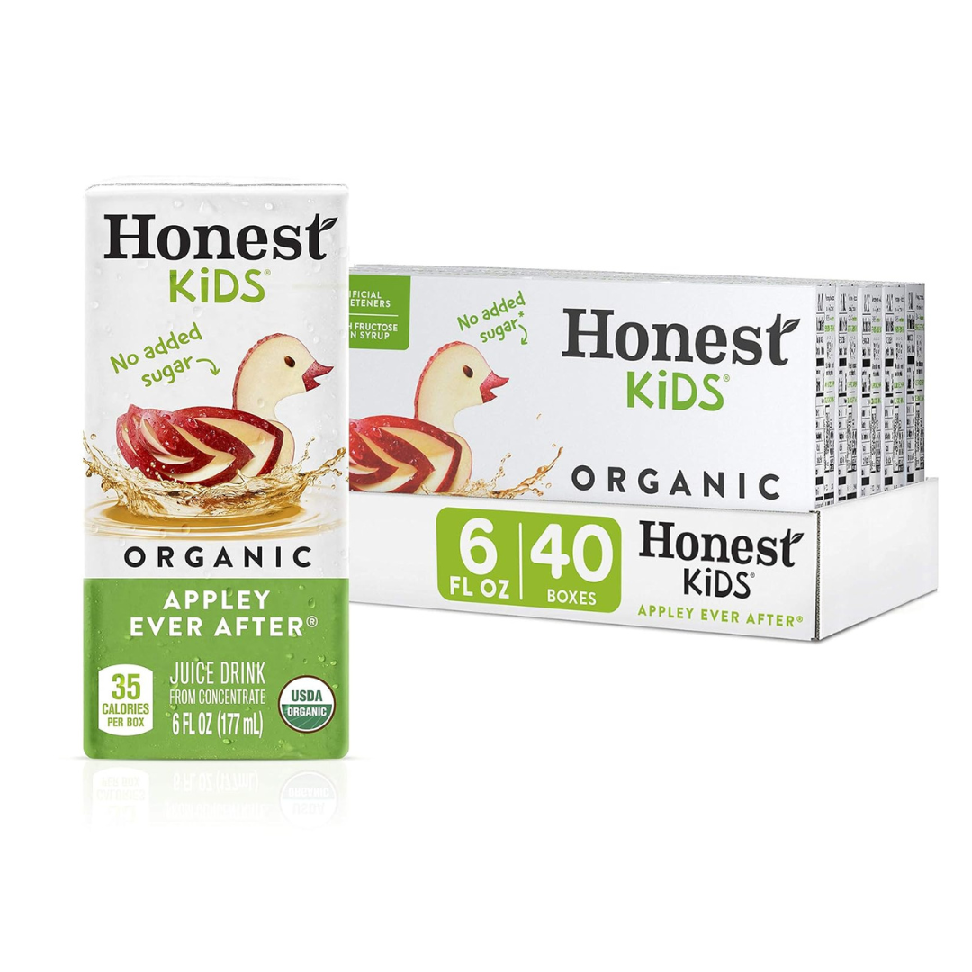 40-Pack Honest Kids Appley Ever After Organic Juice Drink, 6 Fl oz