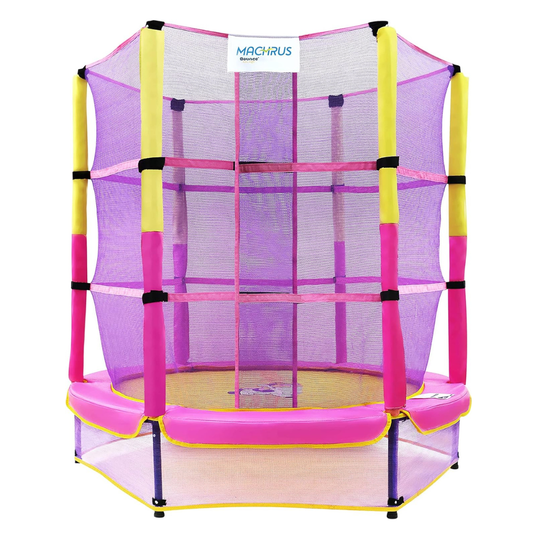 Machrus 60-Inch Kids Trampoline with Enclosure Net