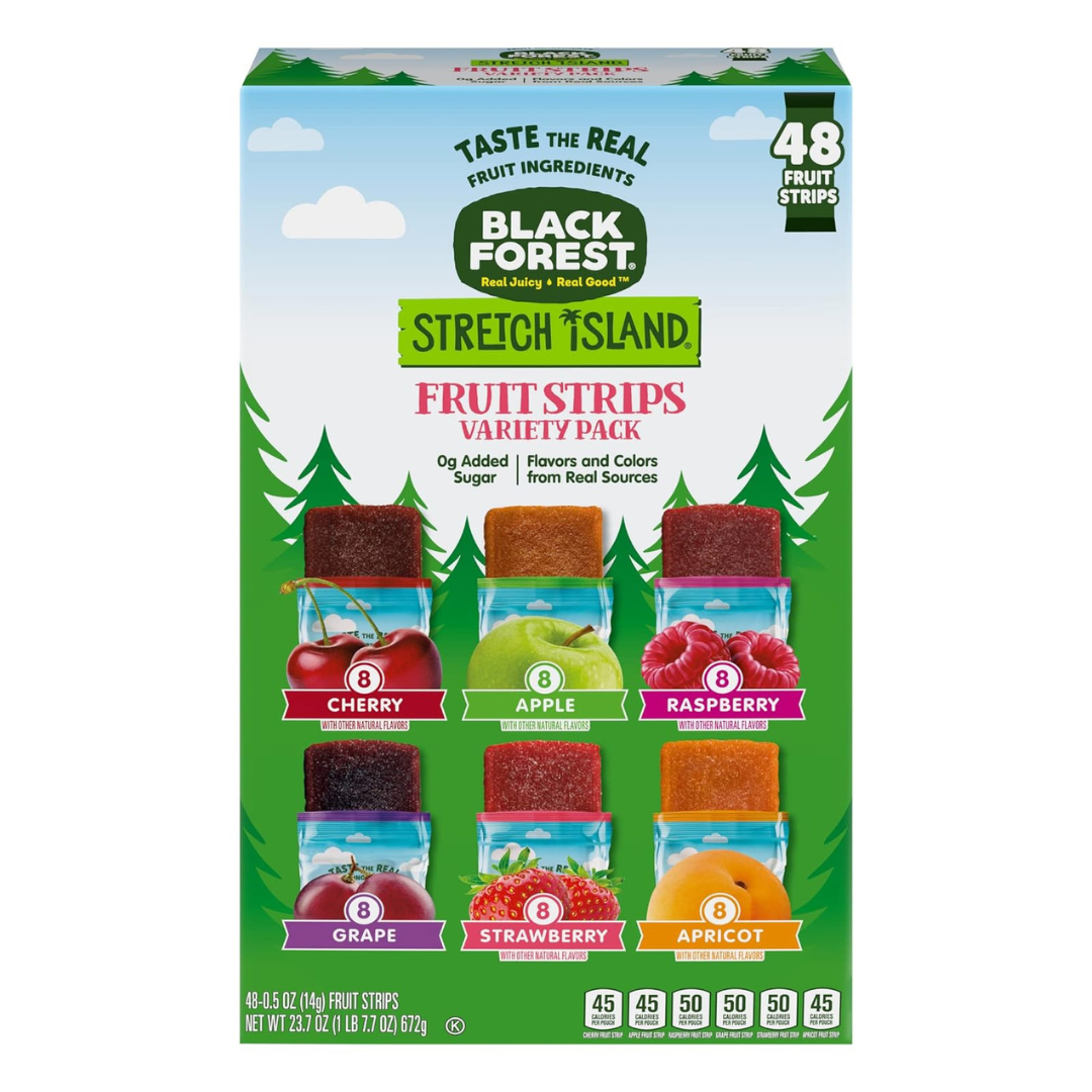 Stretch Island Fruit Strips, Variety Pack (Pack of 48)
