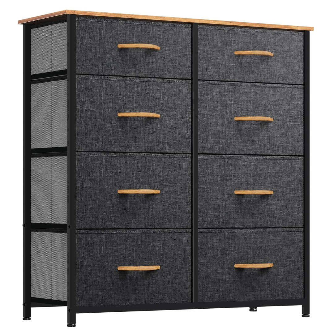 Yitahome 8 Drawers Storage Tower Wall Mount with Fabric Bins