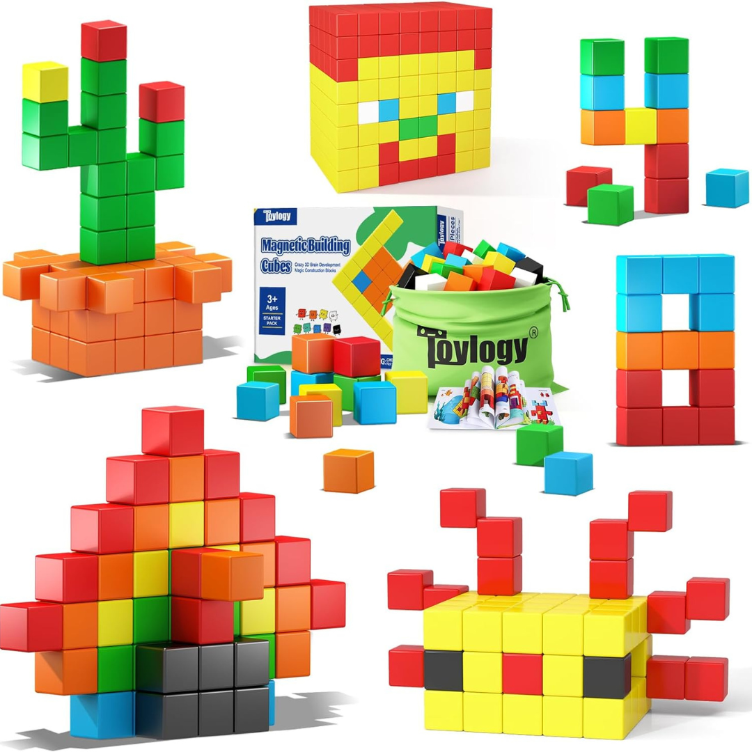 Toylogy 48 Pcs Magnetic Cubes