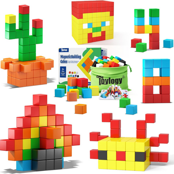 Toylogy 48 Pcs Magnetic Cubes