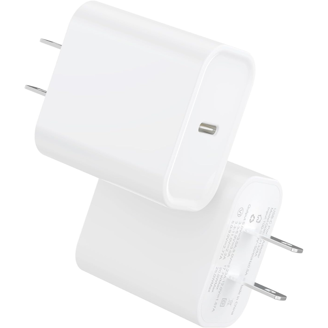 2-Pack iGENJUN 20W USB-C Power Adapter Wall Charger
