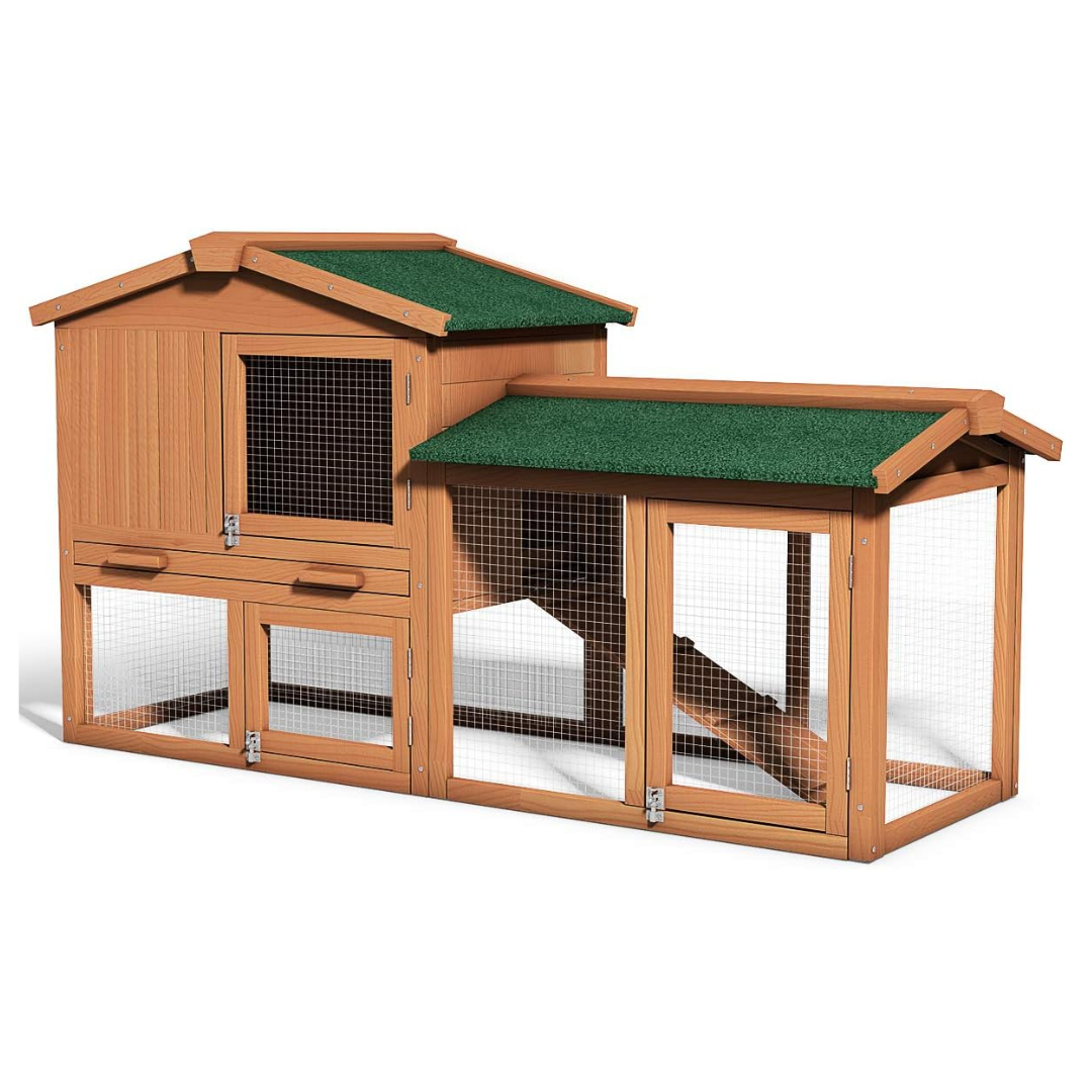 Tangkula Large 58" Wooden Hen House