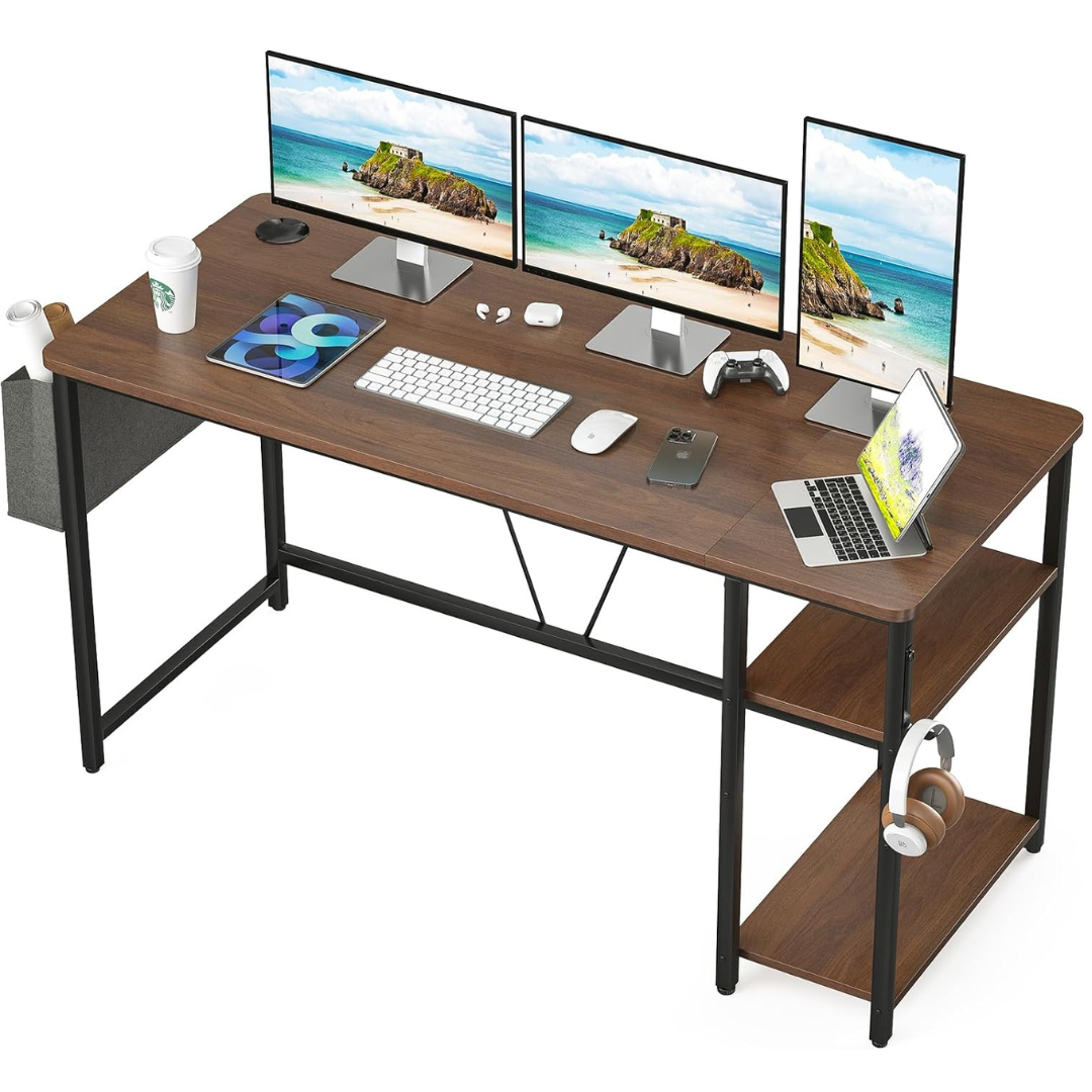 Soohow 55" Modern Sturdy Student Computer Desk with Storage Bag