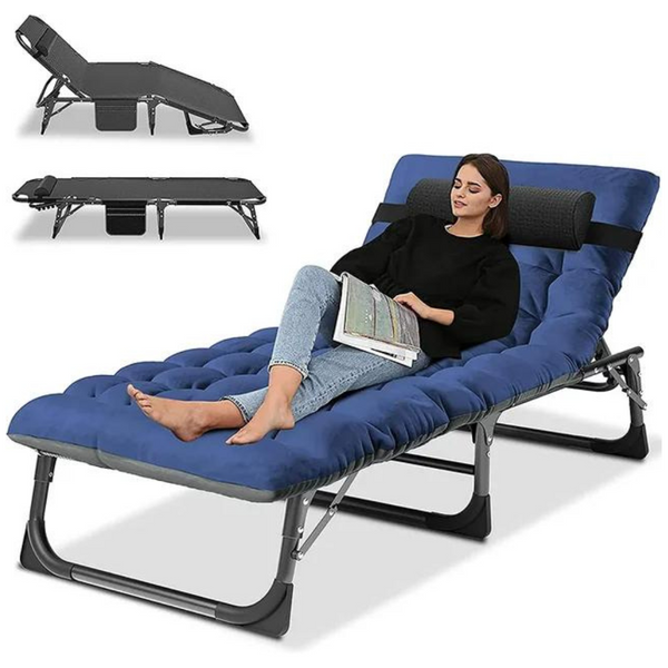 Slsy 5-Position Adjustable Folding Outdoor Reclining Lounge Chair