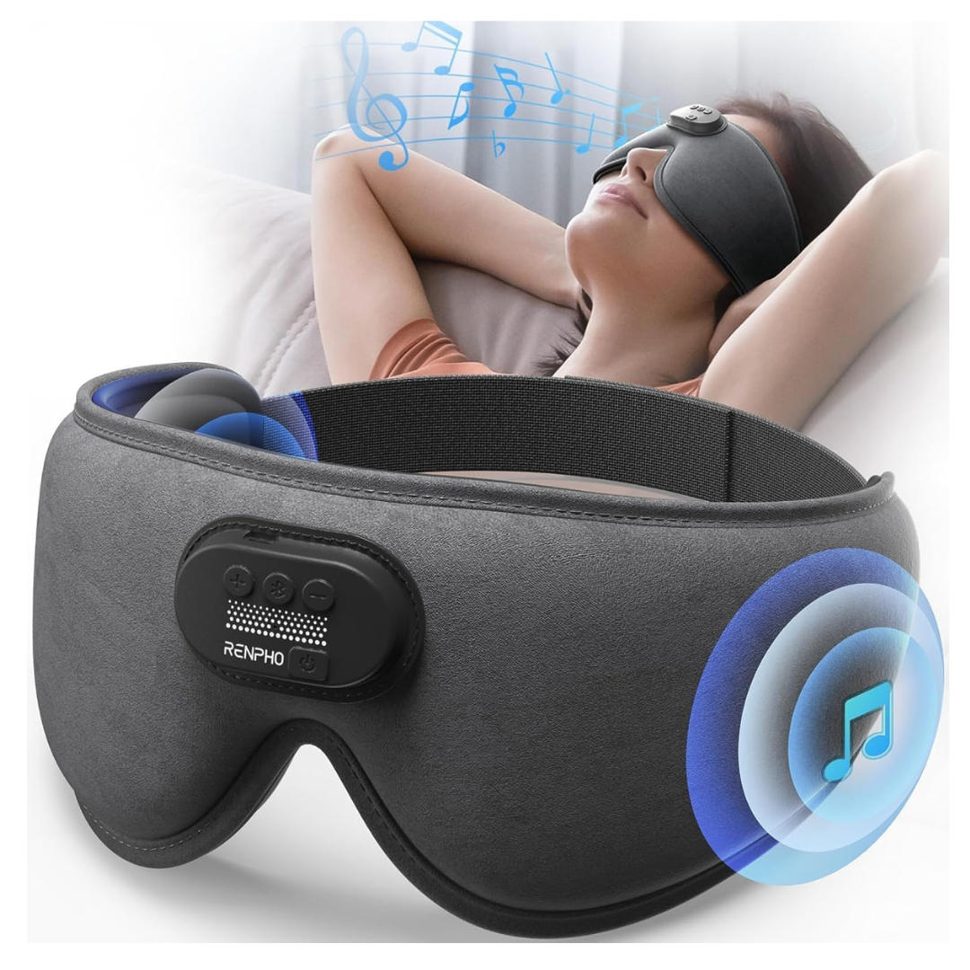 Renpho Ultra Soft 3D Blackout Wireless Sleeping Mask