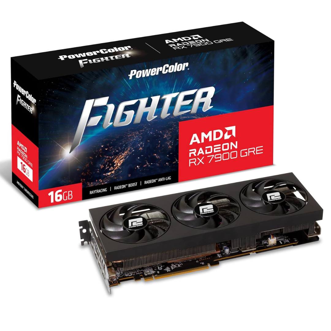 PowerColor Fighter AMD Radeon RX 7900 GRE 16GB GDDR6 Graphics Card