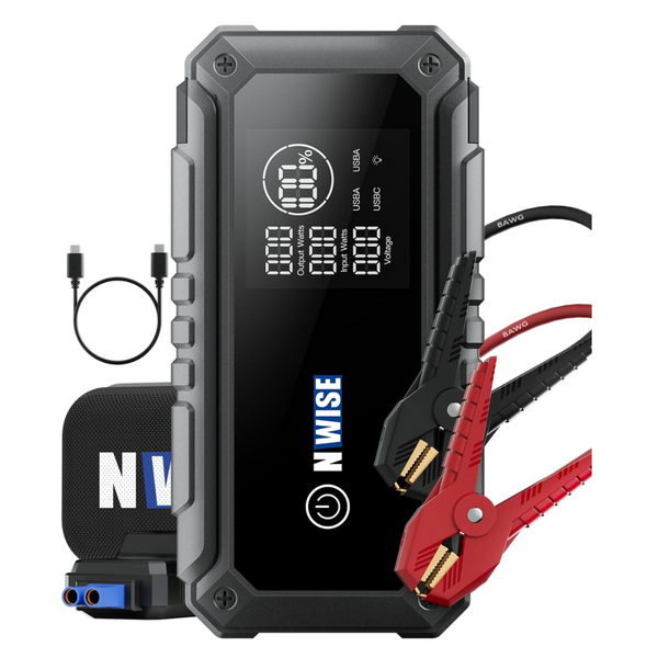 Nwise 3000A Peak 25800mAh Portable Car Jump Starter