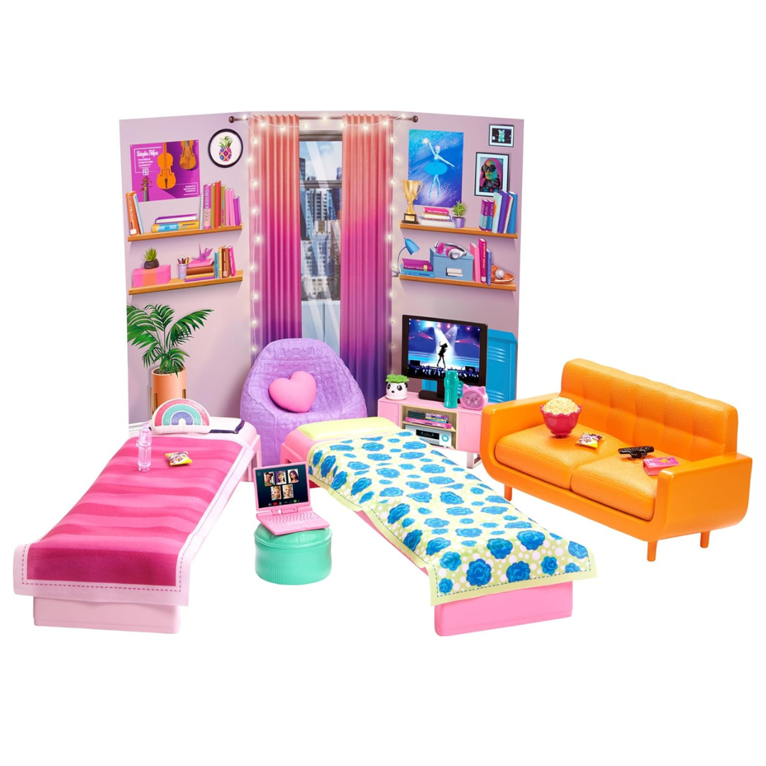 Barbie Toy Playset, Big City, Big Dreams Dorm Room Furniture & Accessories
