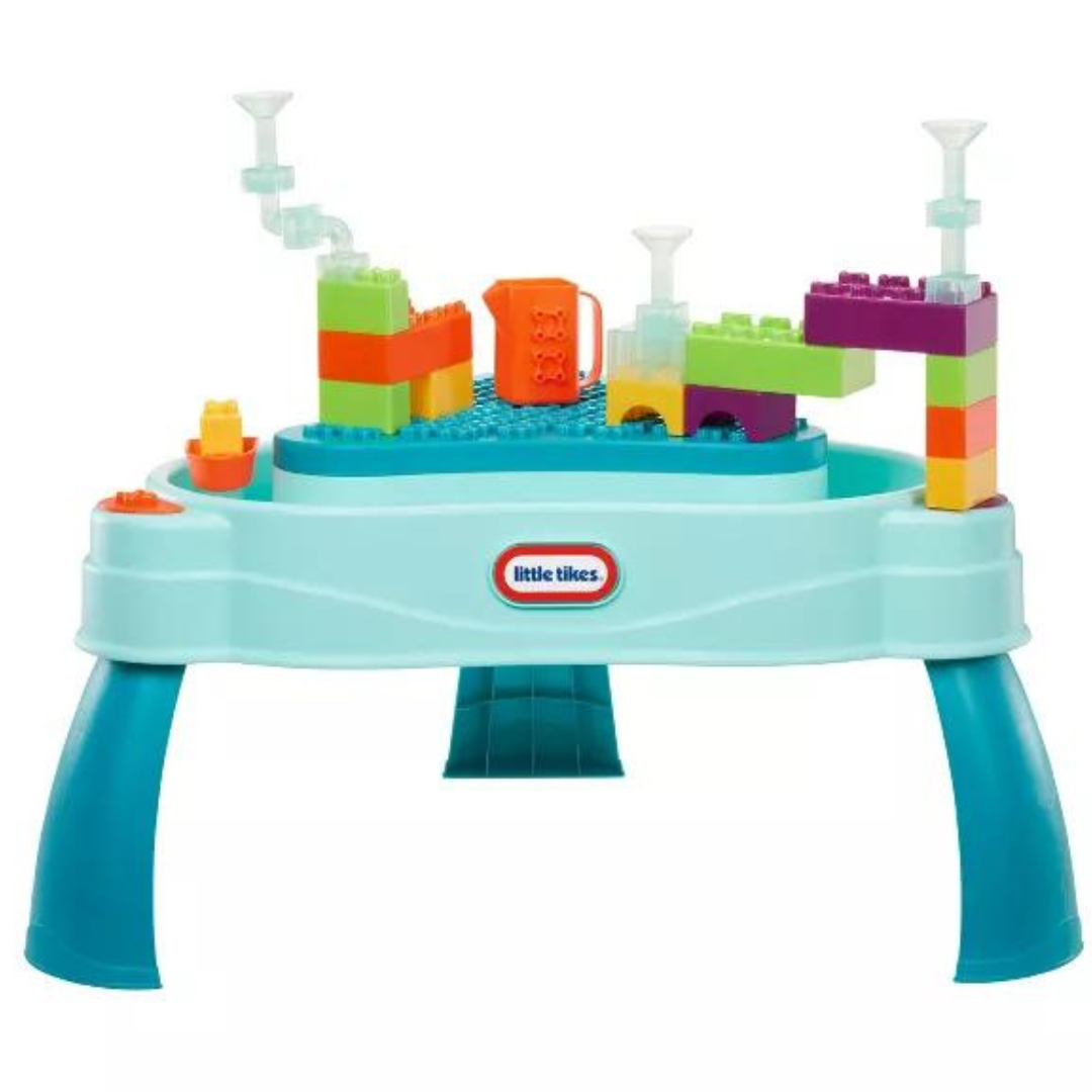 Little Tikes Build and Splash Deluxe Water Table with Block Set (50pc)