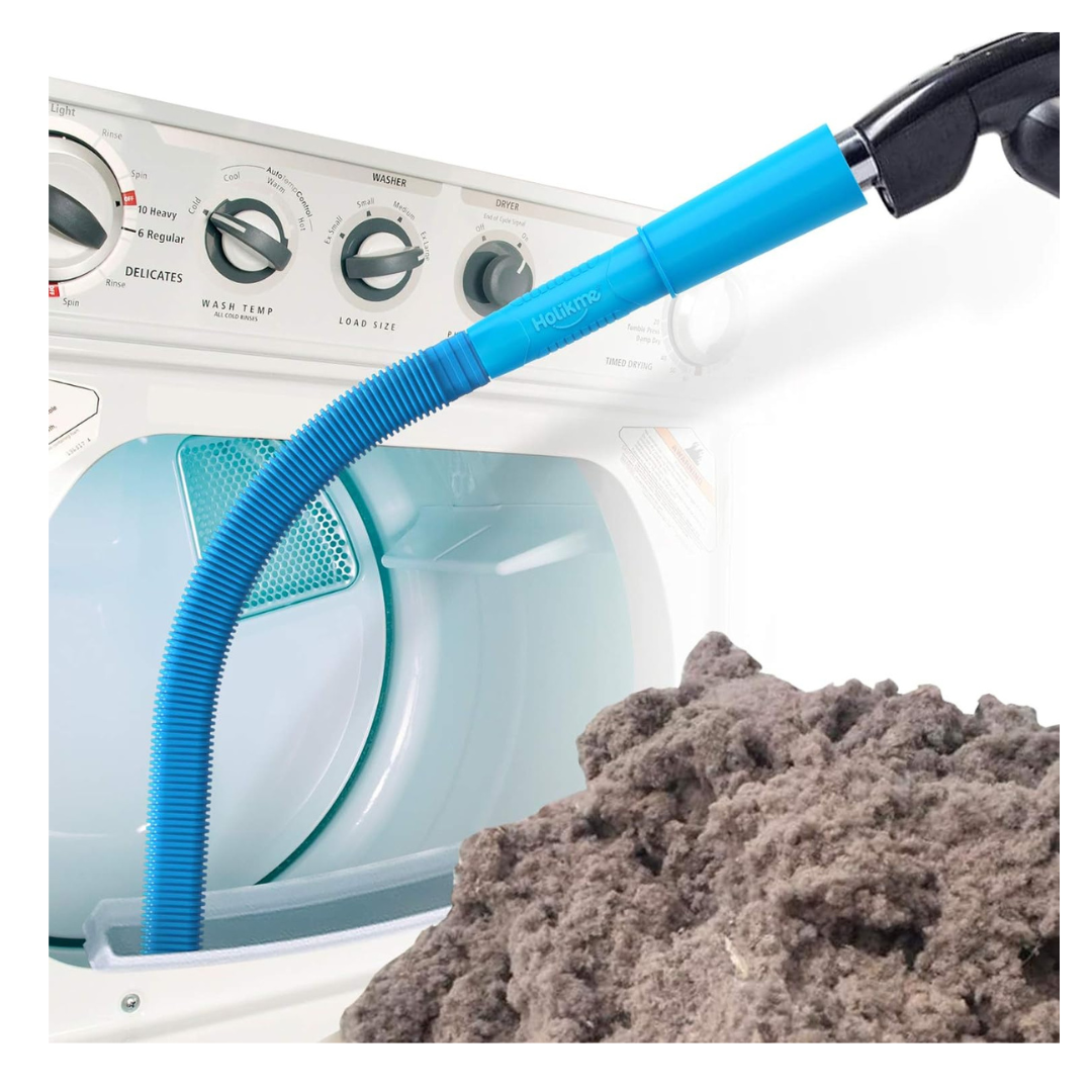 Holikme Dryer Vent Cleaner Kit Vacuum Hose Attachment Brush