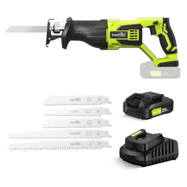 SnapFresh Cordless Battery Powered 20V Reciprocating Saw