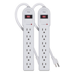 2-Pack KMC 6-Outlet Surge Protector Power Strip