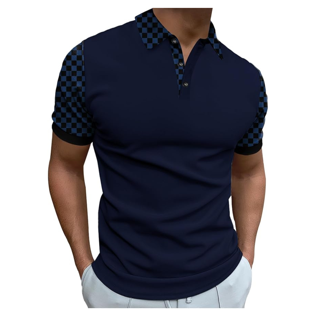 Men's Short Sleeve Vintage Polo Shirt