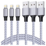 3-Pack Takagi Usb High Speed Data Sync Charging 6ft Lightning Cable