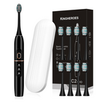 Sonic Electric Toothbrush Set with 8 Brush Heads & Travel Case