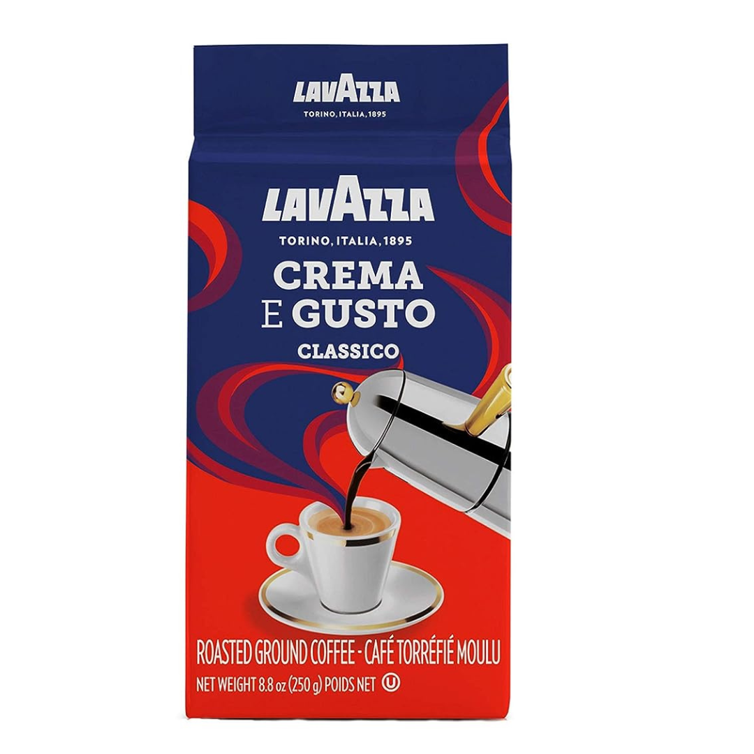 4 Bricks Of 8.8oz Lavazza Espresso Crema E Gusto Ground Coffee