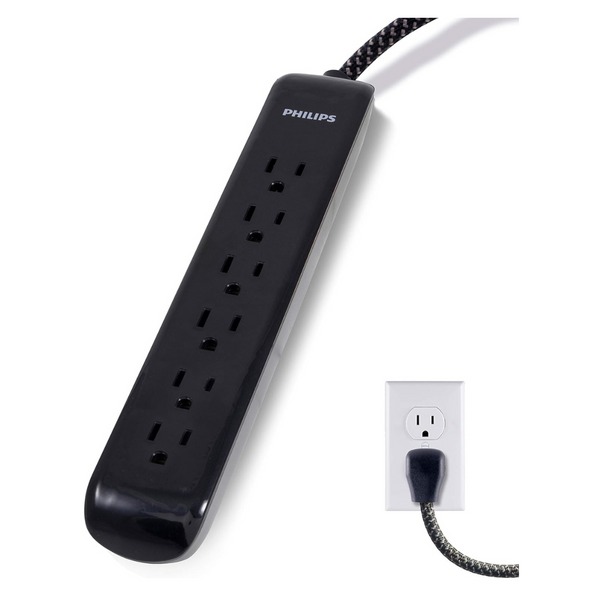 Philips 6 Outlet Surge Protector Power Strip