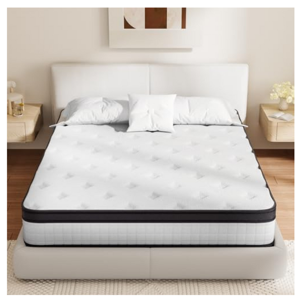 Oaite 10" Hybrid Memory Foam Queen Mattress