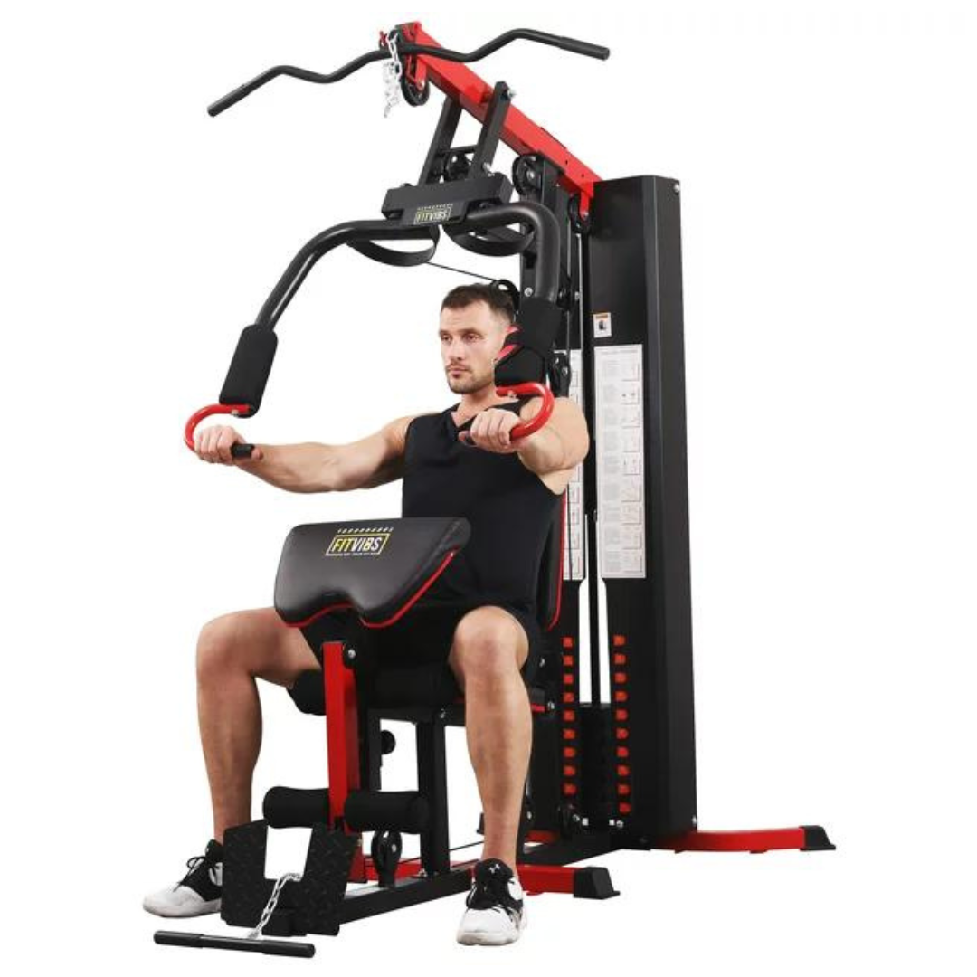 Fitvids LX750 Home Gym Workout Station (330-Lb Resistance, 122.5-Lb Weight Stack)