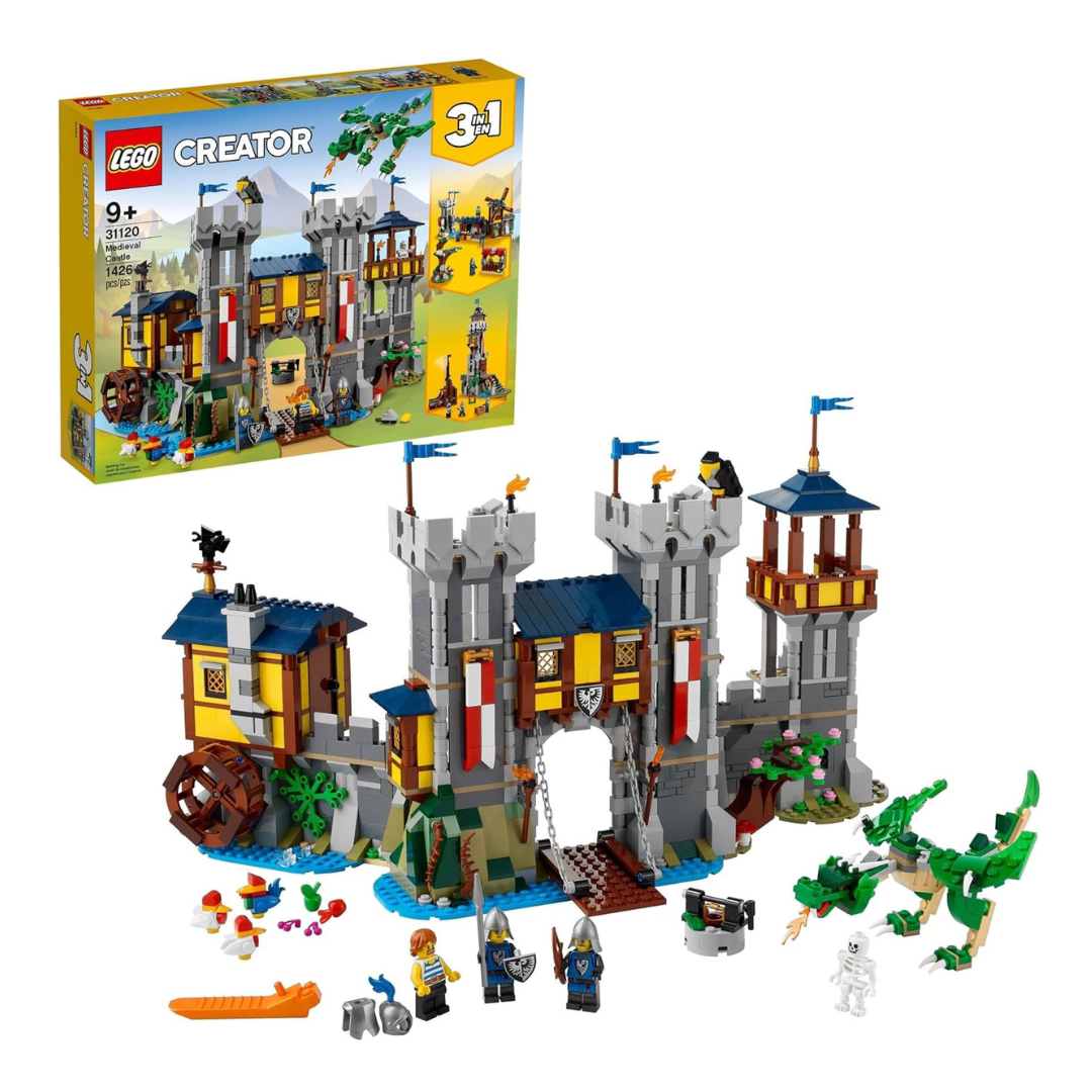 1426-Piece LEGO Creator 3-in-1 Medieval Castle Building Set