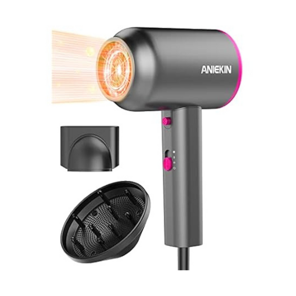 Aniekin 1875W Ionic Blow Hair Dryer with Diffuser